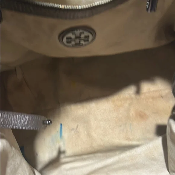 Tory Burch Metallic Silver Tote - Picture 8 of 16